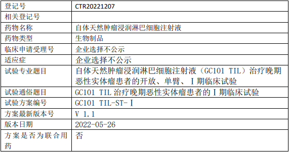 君赛生物GC101临床试验